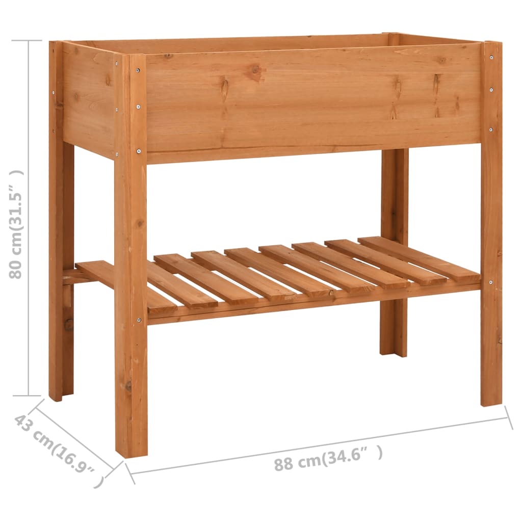 vidaXL Jardinieră, 88x43x80 cm, lemn de brad vidaXL Jardinieră, 88x43x80 cm, lemn de brad