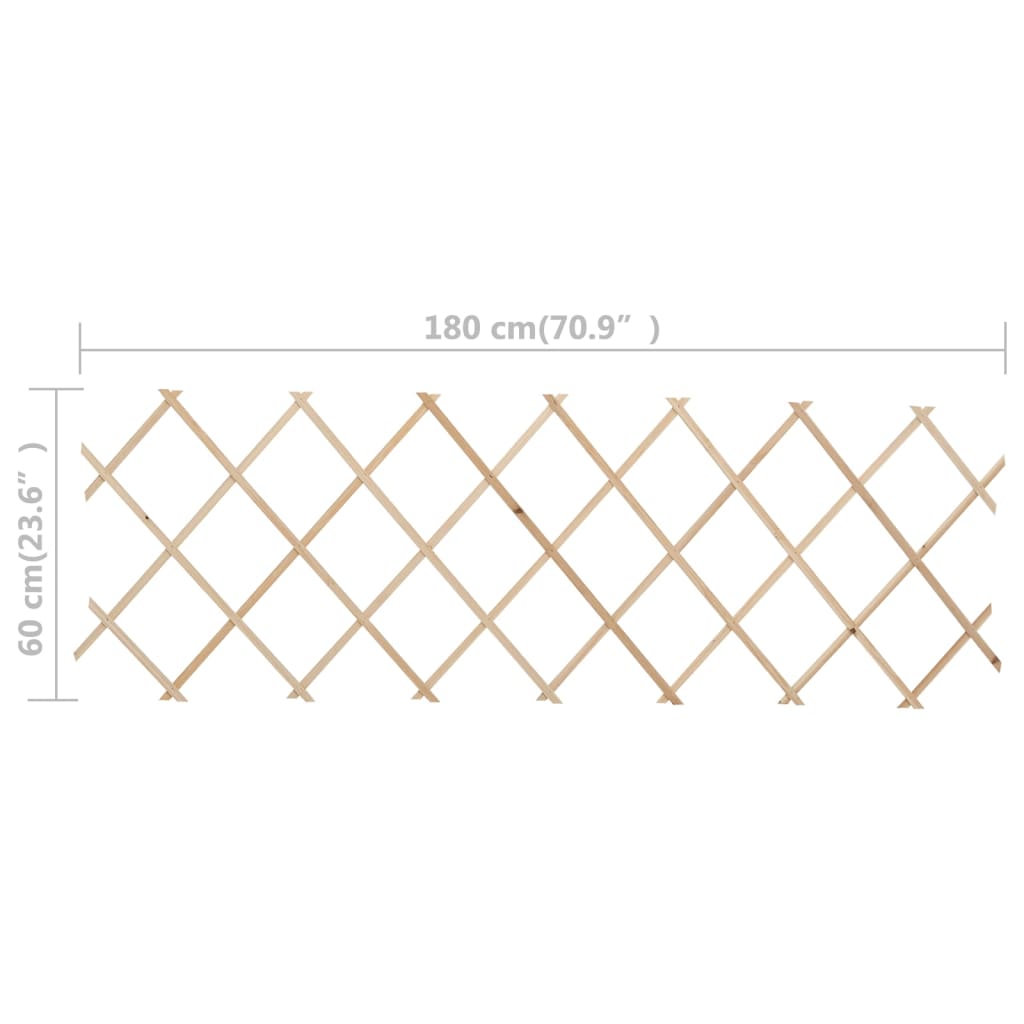 vidaXL Garduri din spalier, 5 buc., 180 x 60 cm, lemn de brad vidaXL Garduri din spalier, 5 buc., 180 x 60 cm, lemn de brad