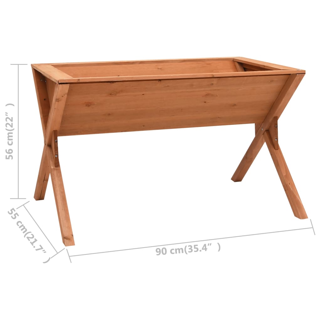 vidaXL Jardinieră, 90 x 55 x 56 cm, lemn de brad vidaXL Jardinieră, 90 x 55 x 56 cm, lemn de brad