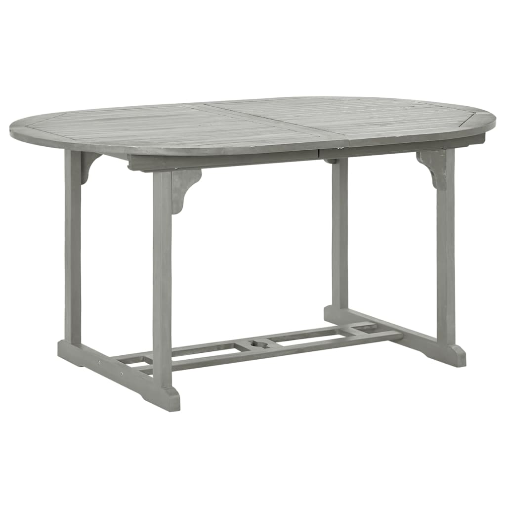 vidaXL Masă de grădină, gri, 200 x 100 x 75 cm, lemn masiv de acacia vidaXL Masă de grădină, gri, 200 x 100 x 75 cm, lemn masiv de acacia