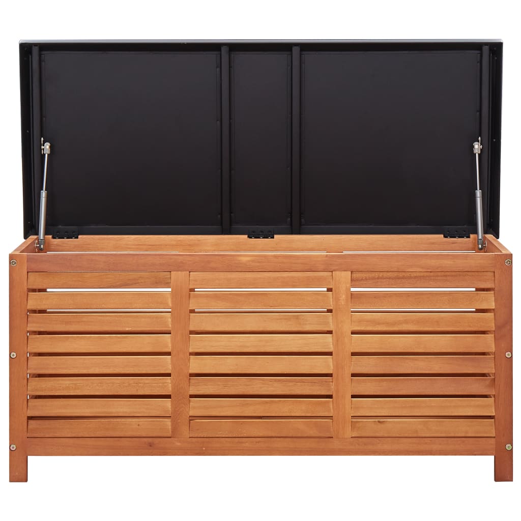 vidaXL Ladă depozitare grădină, 117x50x55 cm, lemn masiv de eucalipt vidaXL Ladă depozitare grădină, 117x50x55 cm, lemn masiv de eucalipt