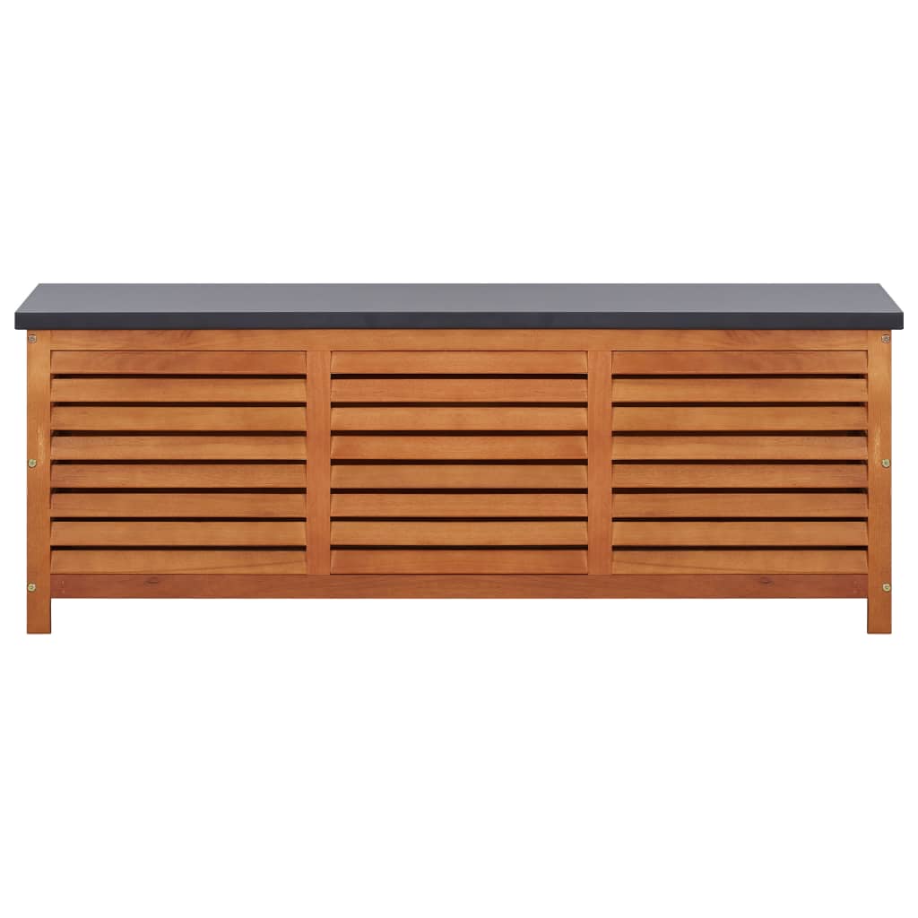 vidaXL Ladă depozitare grădină, 150x50x55 cm, lemn masiv de eucalipt vidaXL Ladă depozitare grădină, 150x50x55 cm, lemn masiv de eucalipt