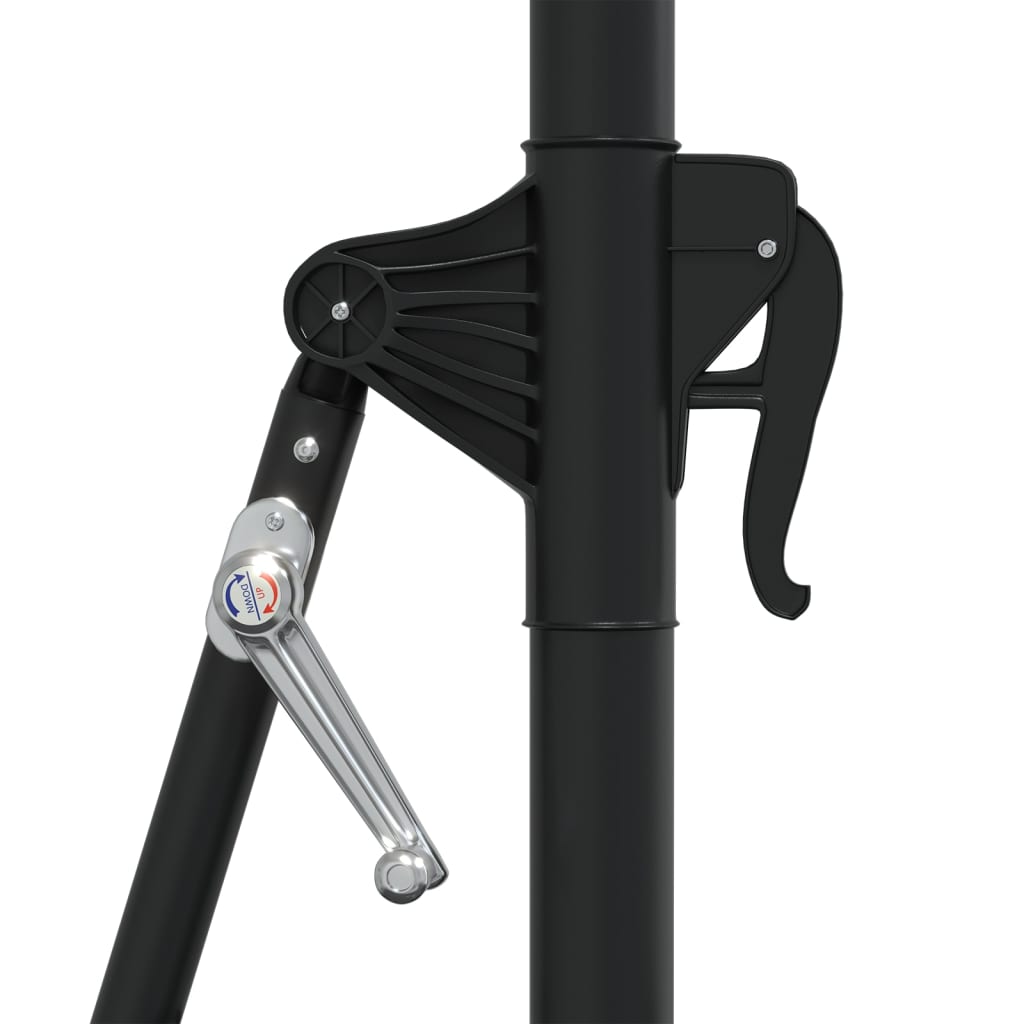 vidaXL Umbrelă de soare de perete, stâlp metalic, roșu vișiniu, 300cm vidaXL Umbrelă de soare de perete, stâlp metalic, roșu vișiniu, 300cm