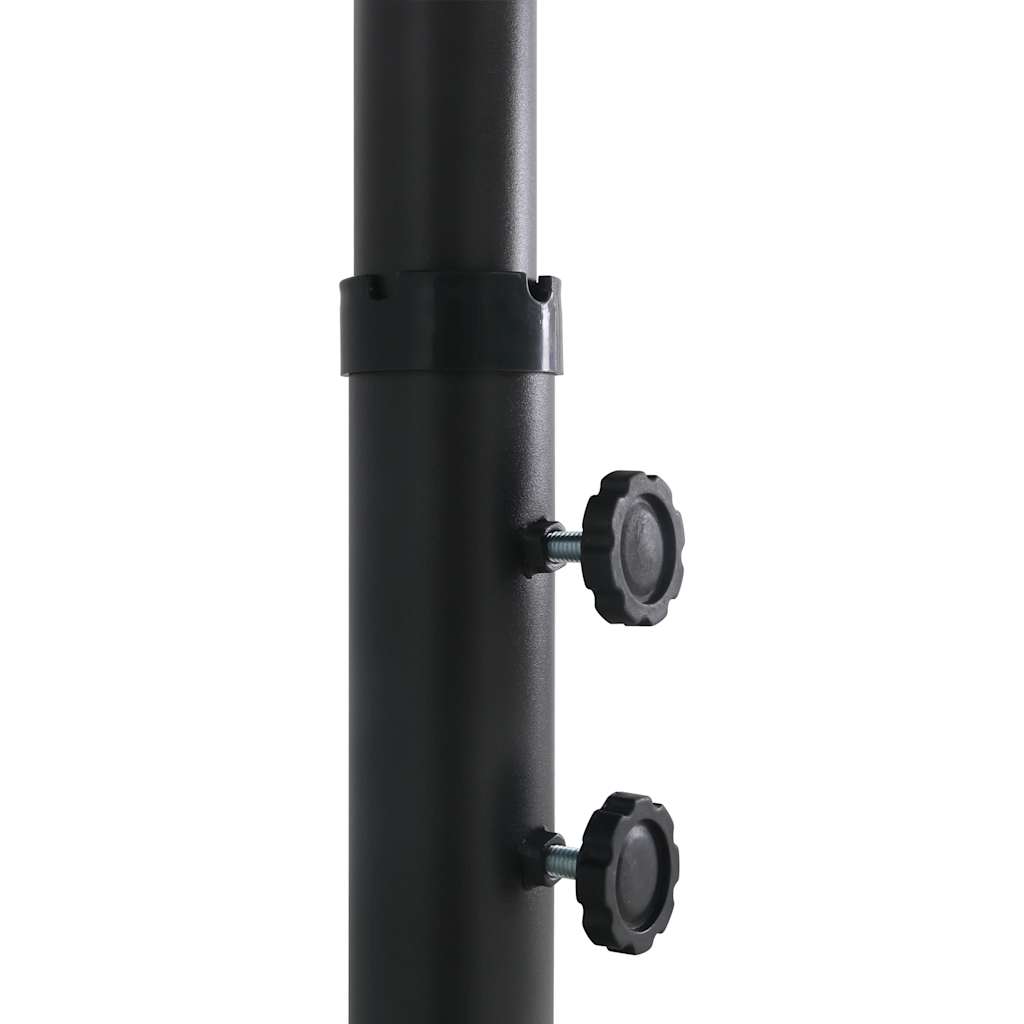 vidaXL Umbrelă de soare exterior cu stâlp aluminiu, negru, 460x270 cm vidaXL Umbrelă de soare exterior cu stâlp aluminiu, negru, 460x270 cm