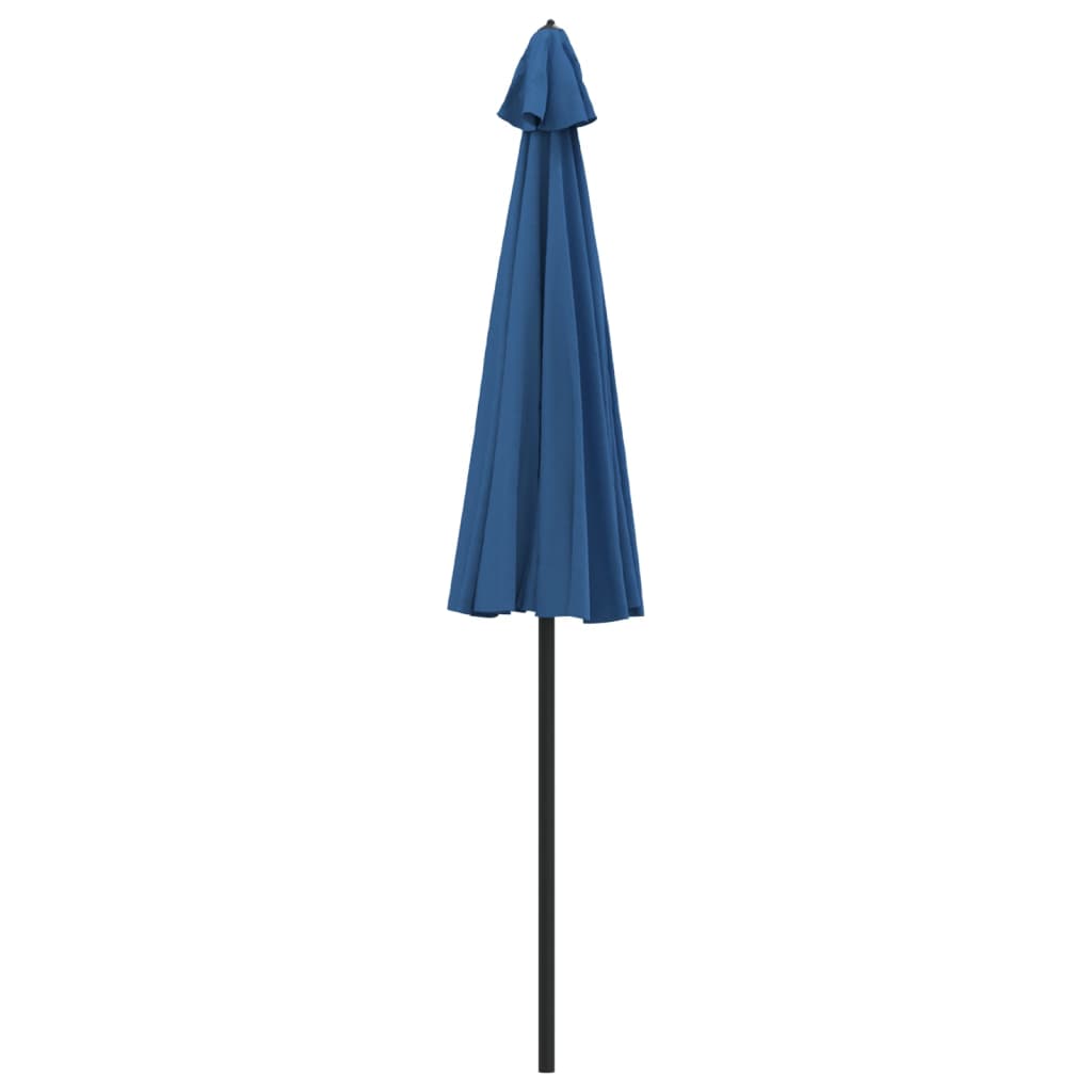 vidaXL Umbrelă de soare de exterior, stâlp aluminiu, azuriu, 270 cm vidaXL Umbrelă de soare de exterior, stâlp aluminiu, azuriu, 270 cm