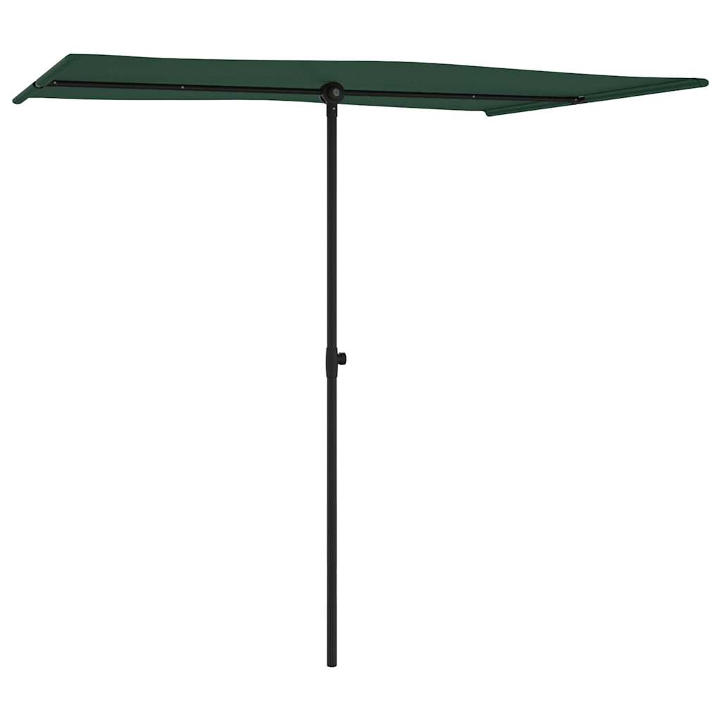 vidaXL Umbrelă de soare de grădină, stâlp aluminiu, verde, 2x1,5 cm vidaXL Umbrelă de soare de grădină, stâlp aluminiu, verde, 2x1,5 cm