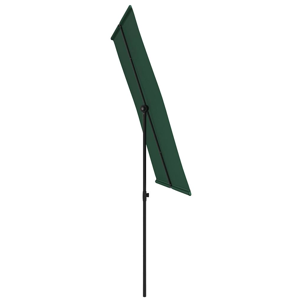 vidaXL Umbrelă de soare de grădină, stâlp aluminiu, verde, 2x1,5 cm vidaXL Umbrelă de soare de grădină, stâlp aluminiu, verde, 2x1,5 cm