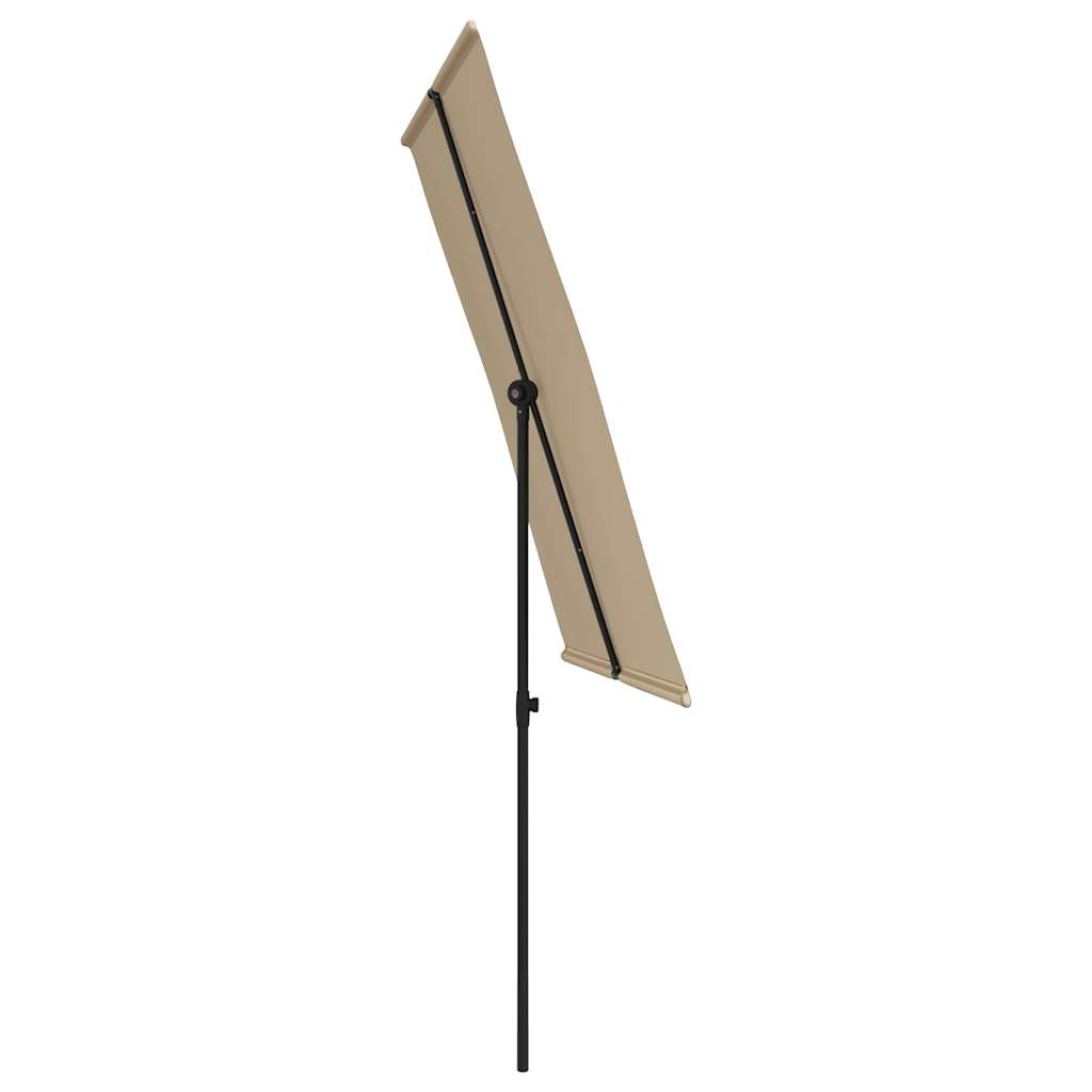 vidaXL Umbrelă de soare de grădină, stâlp aluminiu, taupe, 2x1,5 cm vidaXL Umbrelă de soare de grădină, stâlp aluminiu, taupe, 2x1,5 cm