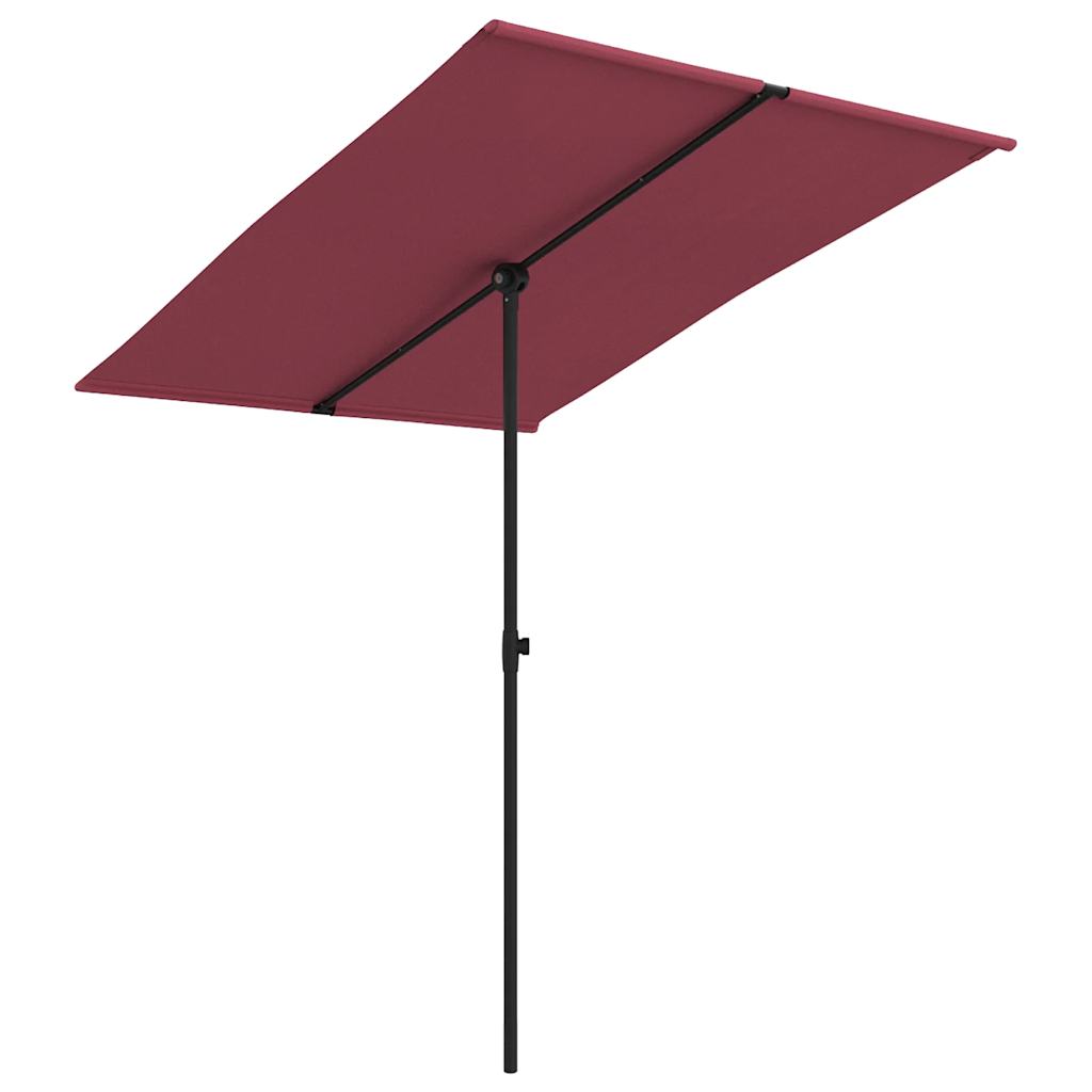 vidaXL Umbrelă de soare de exterior, stâlp aluminiu, bordo, 2x1,5 cm vidaXL Umbrelă de soare de exterior, stâlp aluminiu, bordo, 2x1,5 cm