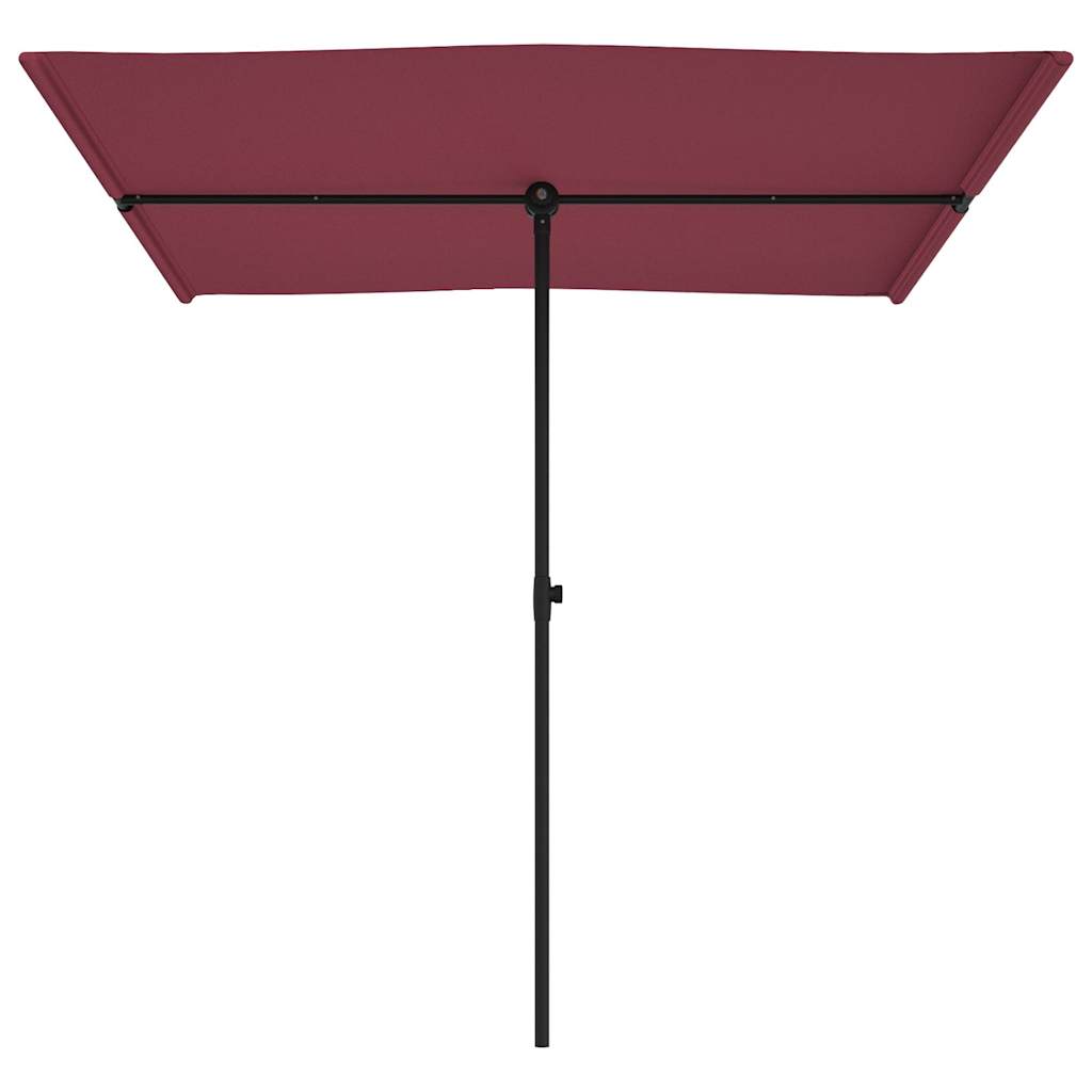vidaXL Umbrelă de soare de exterior, stâlp aluminiu, bordo, 2x1,5 cm vidaXL Umbrelă de soare de exterior, stâlp aluminiu, bordo, 2x1,5 cm