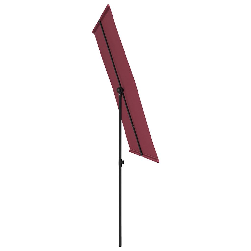 vidaXL Umbrelă de soare de exterior, stâlp aluminiu, bordo, 2x1,5 cm vidaXL Umbrelă de soare de exterior, stâlp aluminiu, bordo, 2x1,5 cm