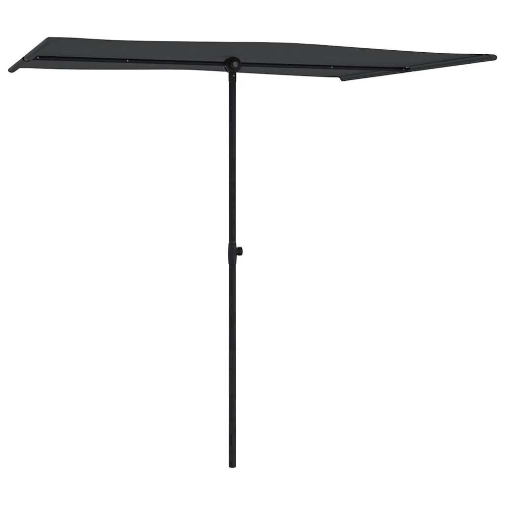 vidaXL Umbrelă de soare de grădină, stâlp aluminiu, negru, 2x1,5 cm vidaXL Umbrelă de soare de grădină, stâlp aluminiu, negru, 2x1,5 cm