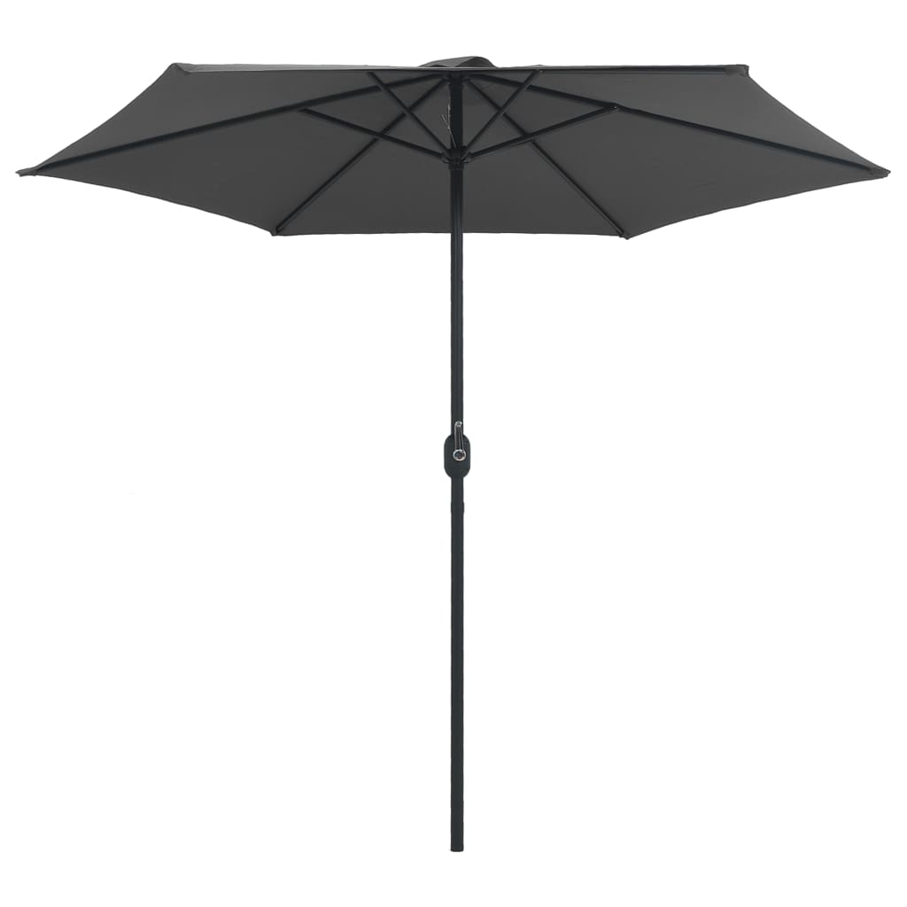 vidaXL Umbrelă de soare cu stâlp din aluminiu, antracit, 270x246 cm vidaXL Umbrelă de soare cu stâlp din aluminiu, antracit, 270x246 cm