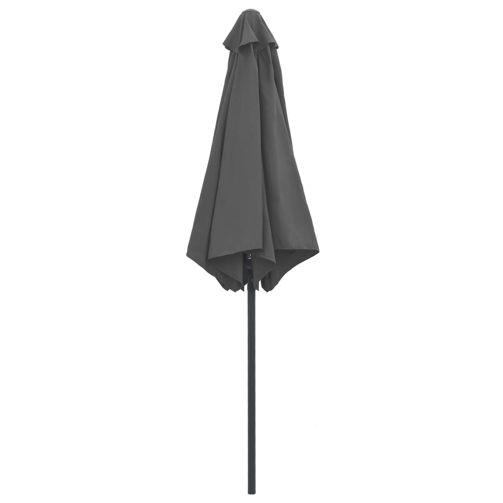 vidaXL Umbrelă de soare cu stâlp din aluminiu, antracit, 270x246 cm vidaXL Umbrelă de soare cu stâlp din aluminiu, antracit, 270x246 cm