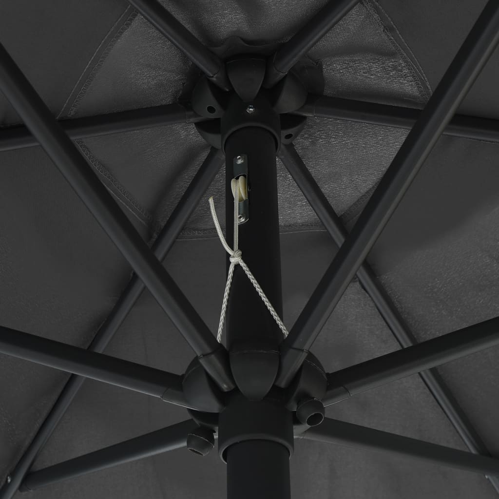 vidaXL Umbrelă de soare cu stâlp din aluminiu, antracit, 270x246 cm vidaXL Umbrelă de soare cu stâlp din aluminiu, antracit, 270x246 cm