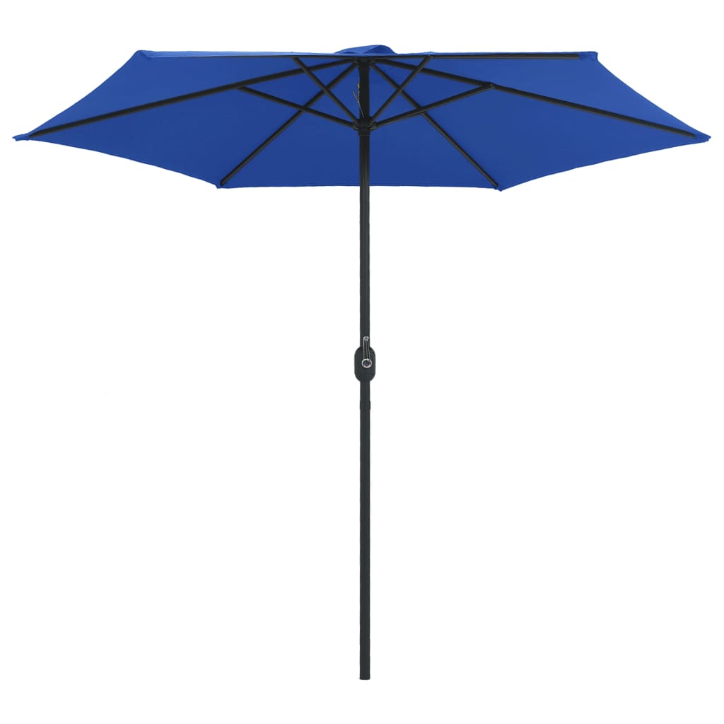 vidaXL Umbrelă soare de grădină stâlp aluminiu albastru azur 270x246cm