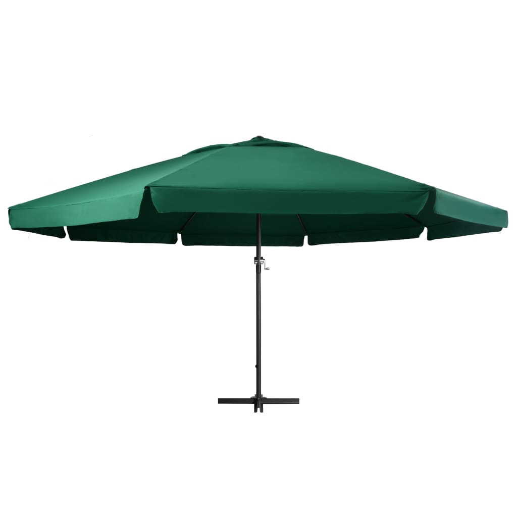 vidaXL Umbrelă de soare de grădină, stâlp aluminiu, verde, 600 cm vidaXL Umbrelă de soare de grădină, stâlp aluminiu, verde, 600 cm