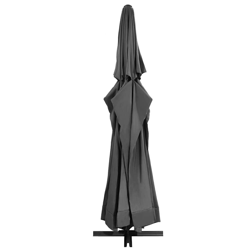 vidaXL Umbrelă de soare de exterior, stâlp aluminiu, antracit, 600 cm vidaXL Umbrelă de soare de exterior, stâlp aluminiu, antracit, 600 cm