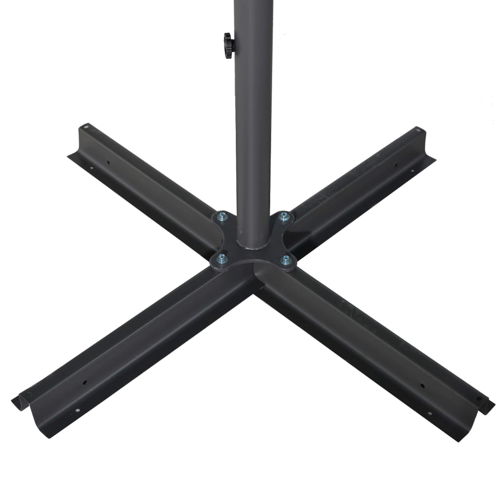 vidaXL Umbrelă de soare de exterior, stâlp aluminiu, antracit, 600 cm vidaXL Umbrelă de soare de exterior, stâlp aluminiu, antracit, 600 cm