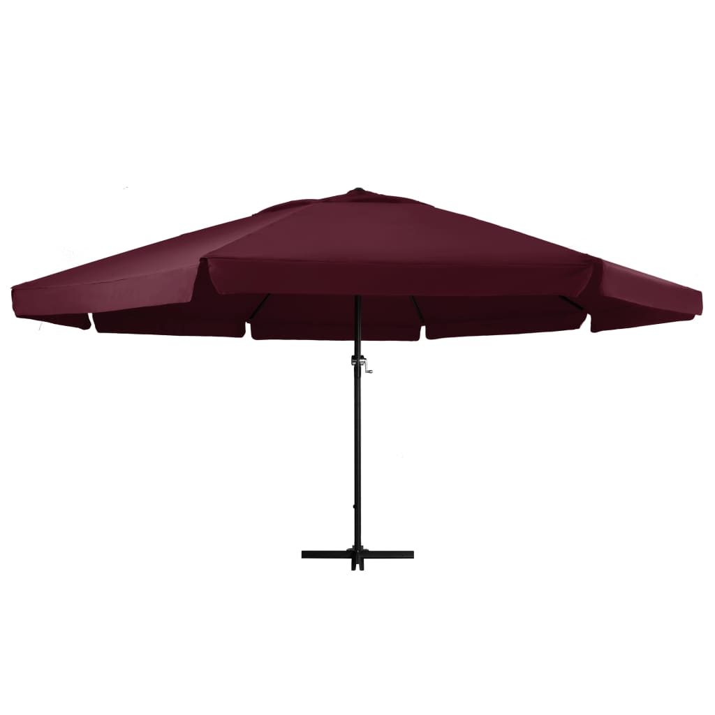 vidaXL Umbrelă soare de grădină, stâlp din aluminiu, roșu bordo 600 cm vidaXL Umbrelă soare de grădină, stâlp din aluminiu, roșu bordo 600 cm