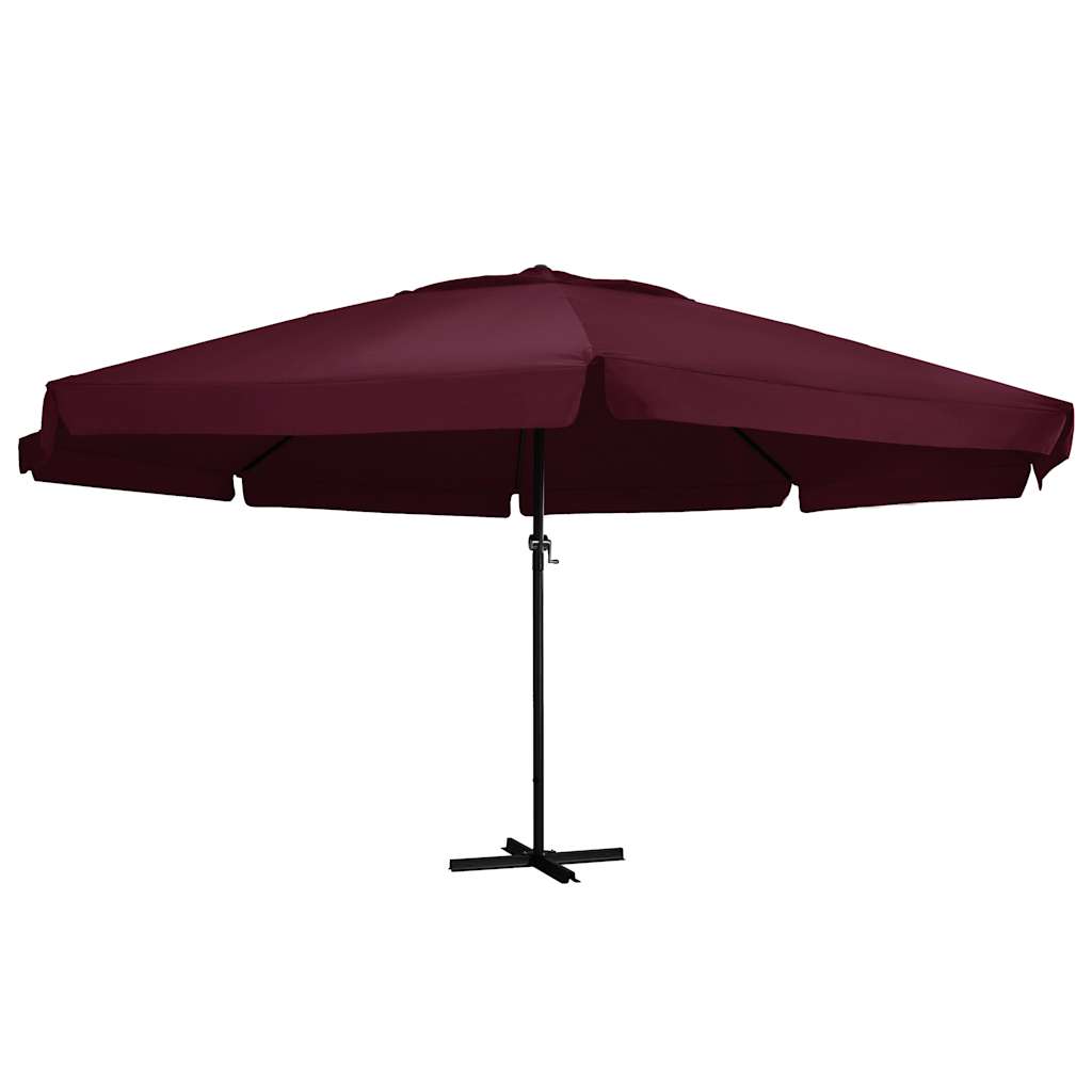 vidaXL Umbrelă soare de grădină, stâlp din aluminiu, roșu bordo 600 cm vidaXL Umbrelă soare de grădină, stâlp din aluminiu, roșu bordo 600 cm