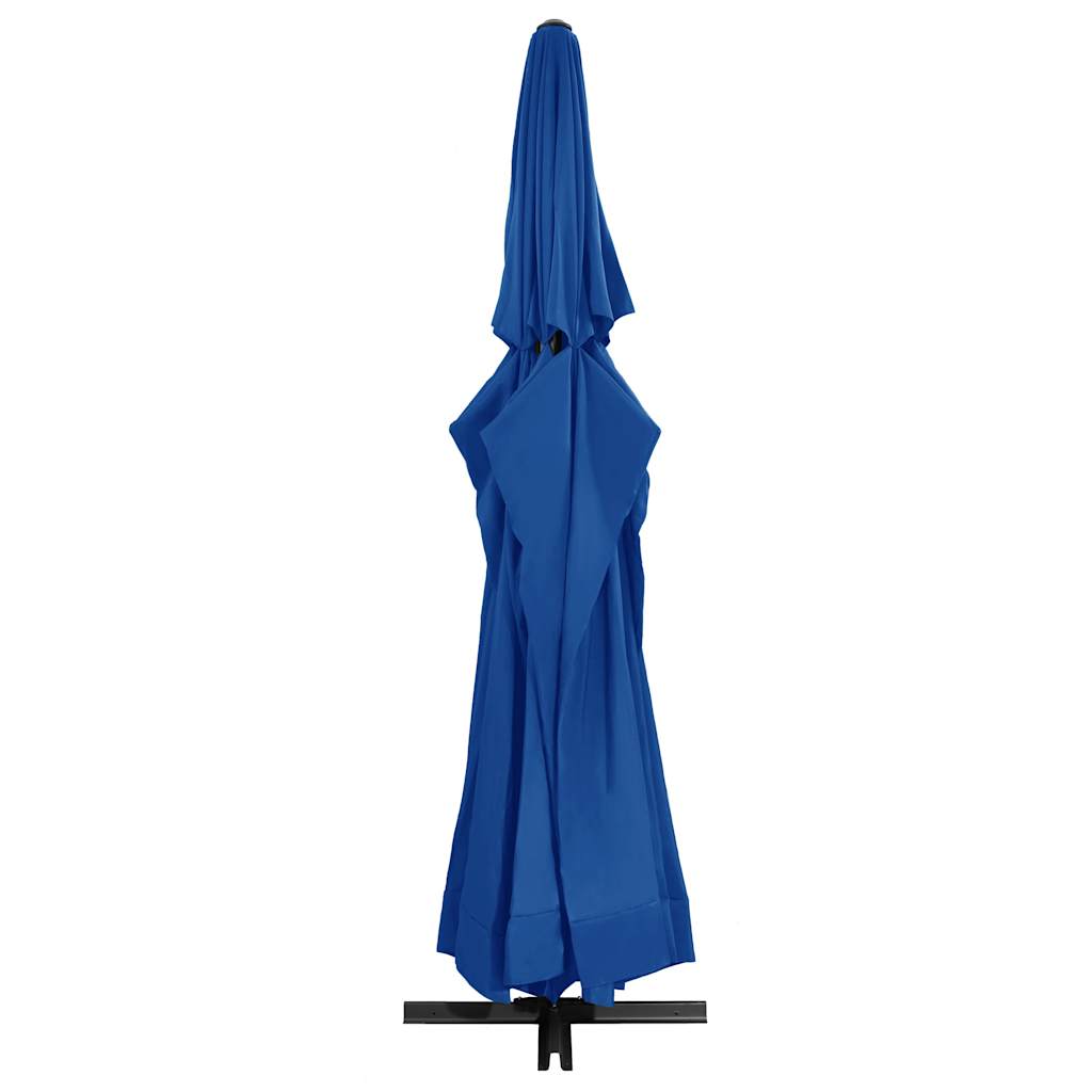 vidaXL Umbrelă soare de grădină, stâlp aluminiu albastru azur 600 cm vidaXL Umbrelă soare de grădină, stâlp aluminiu albastru azur 600 cm
