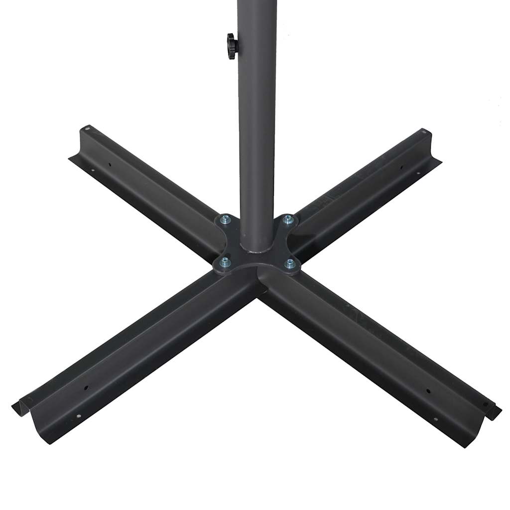 vidaXL Umbrelă soare de grădină, stâlp aluminiu albastru azur 600 cm vidaXL Umbrelă soare de grădină, stâlp aluminiu albastru azur 600 cm