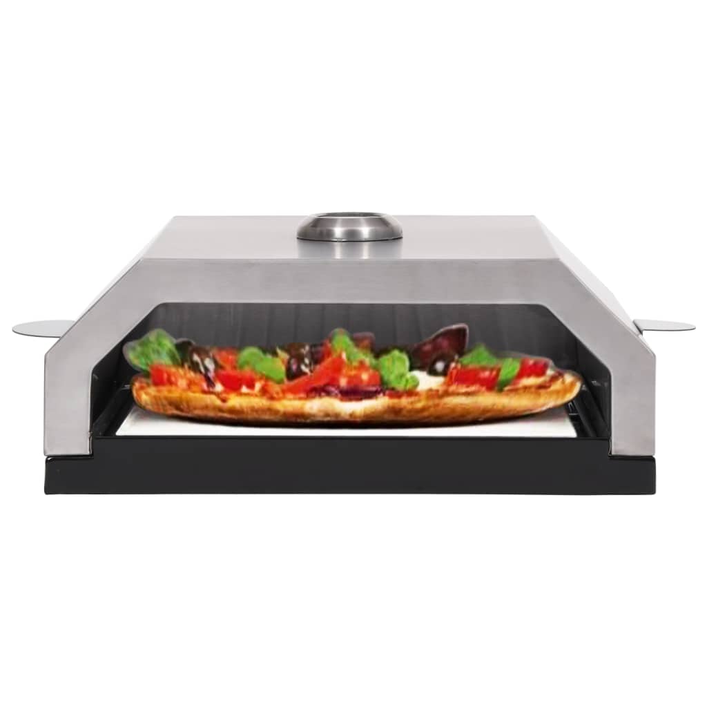 vidaXL Cuptor de pizza cu piatră ceramică pentru grătar gaz, cărbuni vidaXL Cuptor de pizza cu piatră ceramică pentru grătar gaz, cărbuni