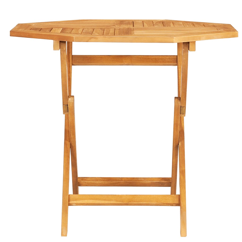 vidaXL Masă de grădină pliabilă, 85 x 85 x 76 cm, lemn masiv de tec