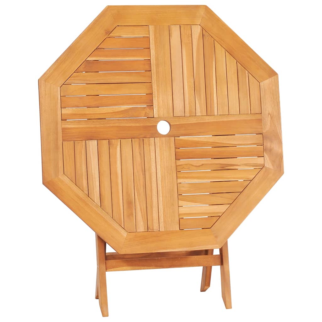 vidaXL Masă de grădină pliabilă, 85 x 85 x 76 cm, lemn masiv de tec