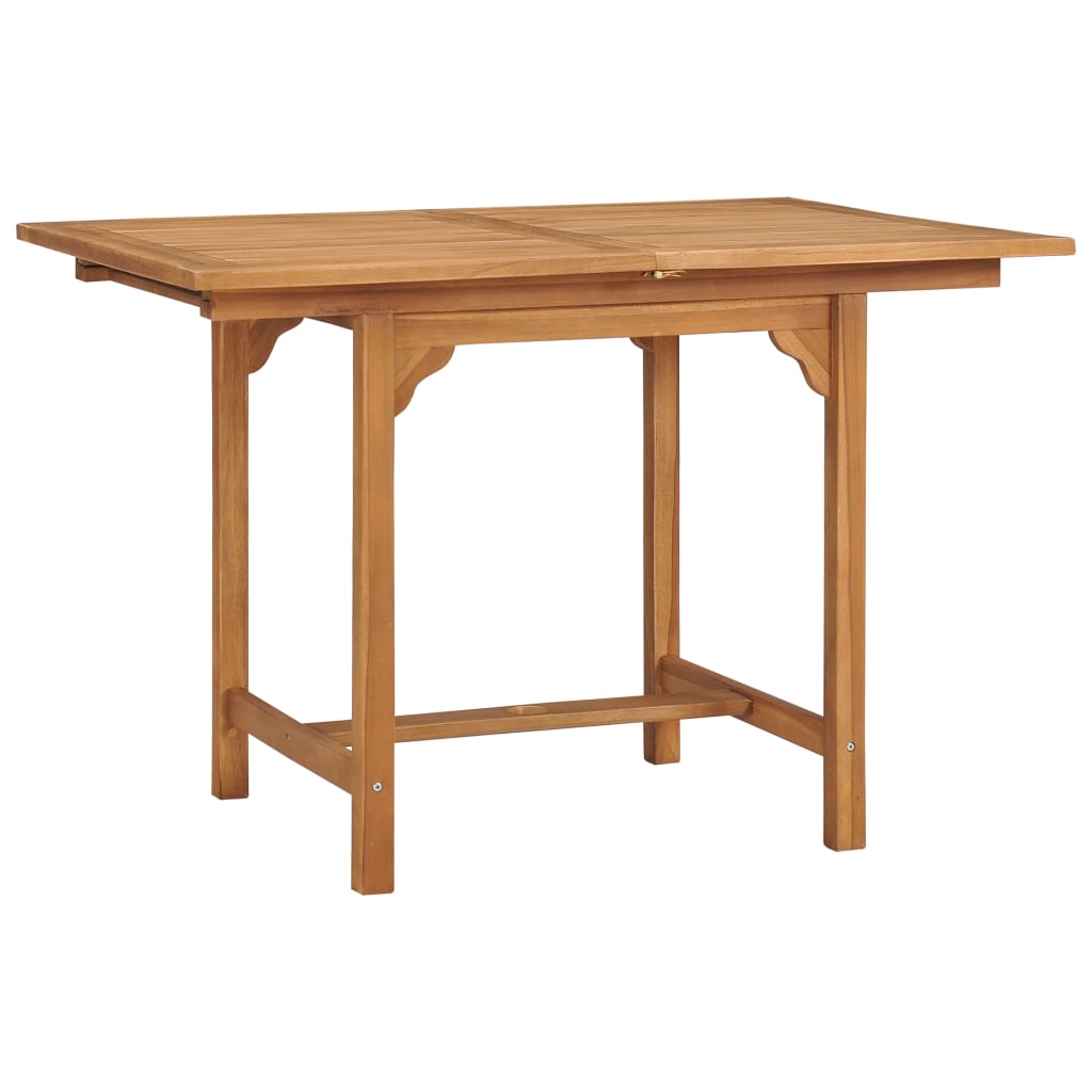 vidaXL Masă de grădină extensibilă (110-160)x80x75cm lemn masiv tec