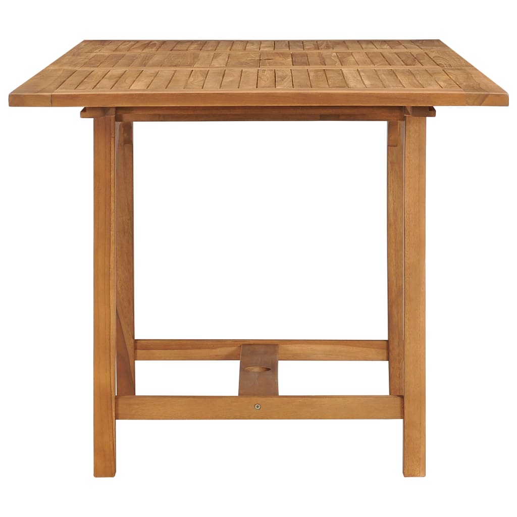 vidaXL Masă de grădină extensibilă (110-160)x80x75cm lemn masiv tec