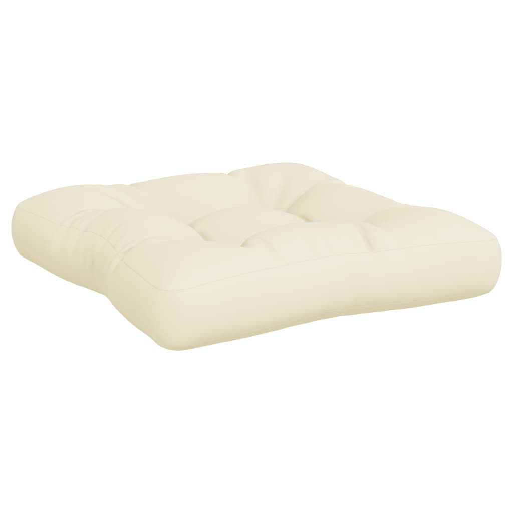 vidaXL Perne de paleți, 3 buc., crem, material textil vidaXL Perne de paleți, 3 buc., crem, material textil