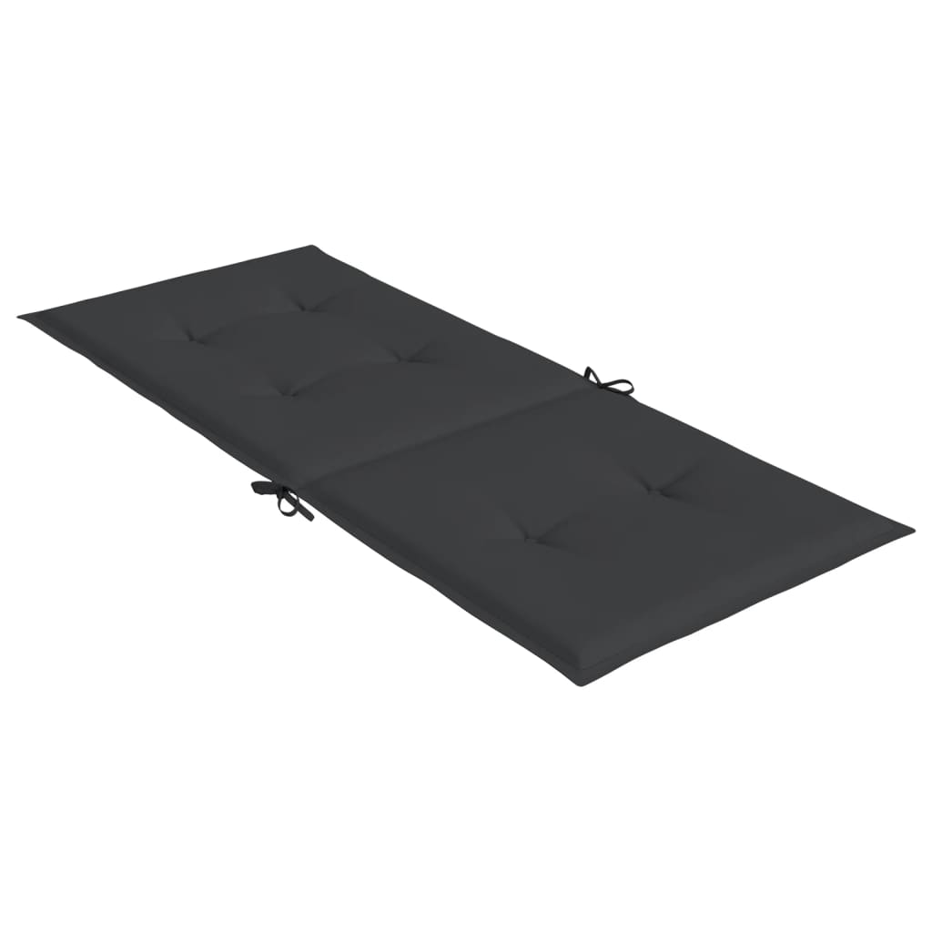 vidaXL Perne scaun spătar înalt, 2 buc., negru, 120x50x3 cm, textil vidaXL Perne scaun spătar înalt, 2 buc., negru, 120x50x3 cm, textil