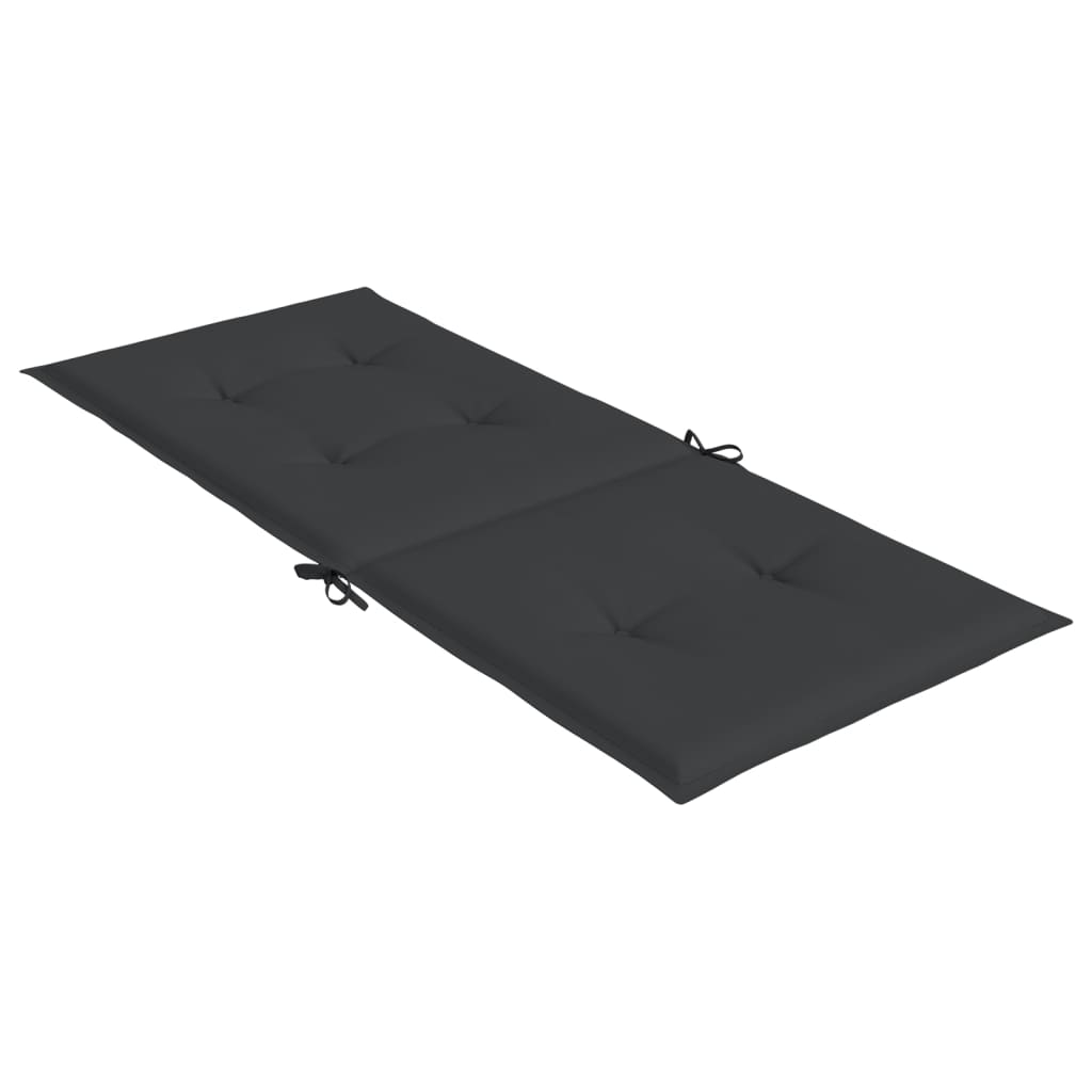 vidaXL Perne scaun spătar înalt, 4 buc., negru, 120x50x3 cm, textil vidaXL Perne scaun spătar înalt, 4 buc., negru, 120x50x3 cm, textil