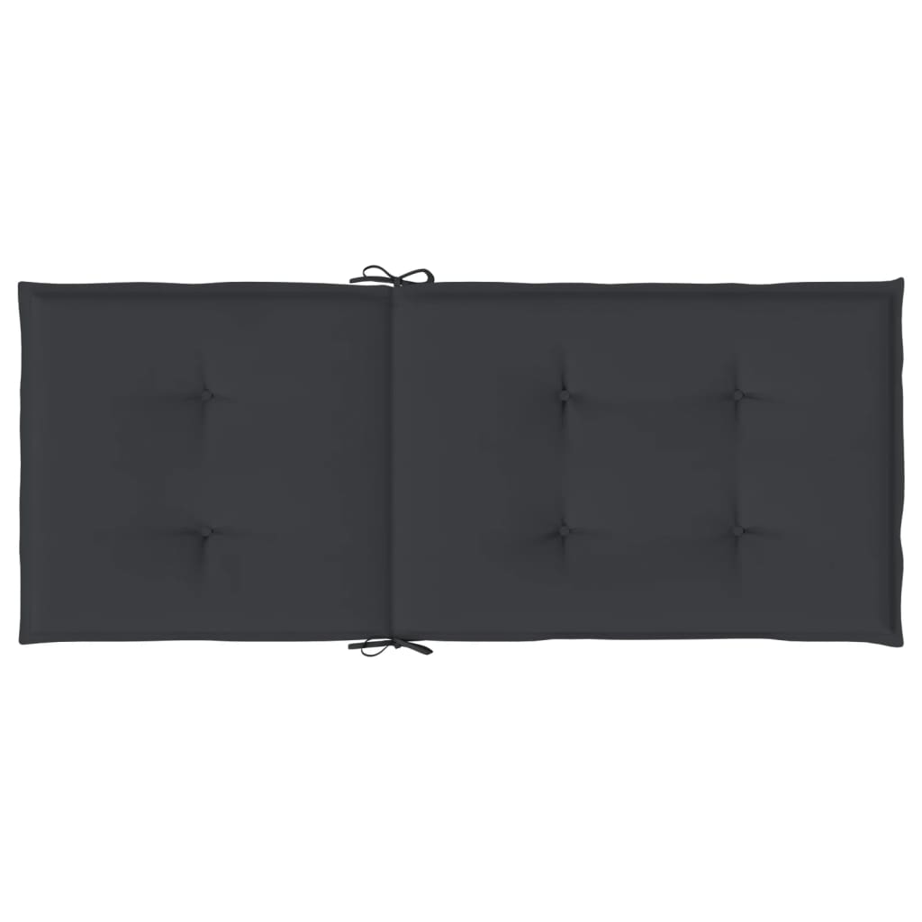 vidaXL Perne scaun spătar înalt, 4 buc., negru, 120x50x3 cm, textil vidaXL Perne scaun spătar înalt, 4 buc., negru, 120x50x3 cm, textil