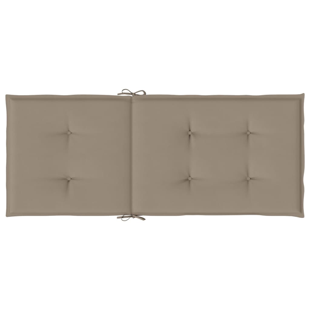 vidaXL Perne scaun spătar înalt 2 buc., gri taupe, 120x50x3 cm, textil vidaXL Perne scaun spătar înalt 2 buc., gri taupe, 120x50x3 cm, textil