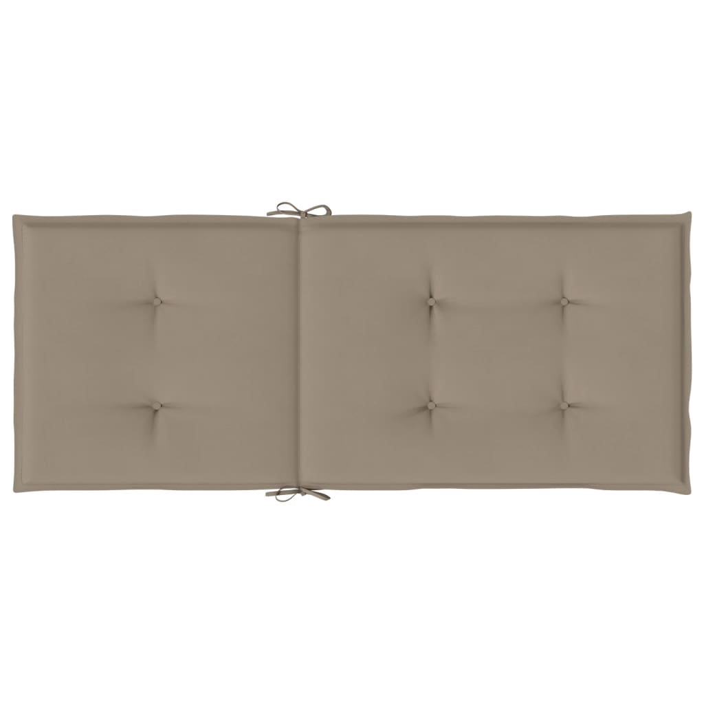 vidaXL Perne scaun spătar înalt 4 buc., gri taupe, 120x50x3 cm, textil vidaXL Perne scaun spătar înalt 4 buc., gri taupe, 120x50x3 cm, textil