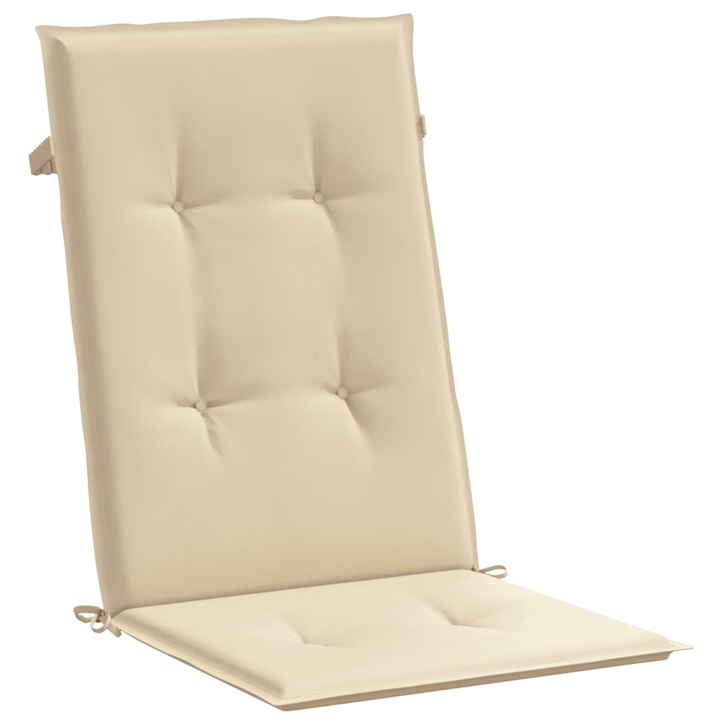 vidaXL Perne scaun spătar înalt, 2 buc., bej, 120x50x3 cm, textil vidaXL Perne scaun spătar înalt, 2 buc., bej, 120x50x3 cm, textil