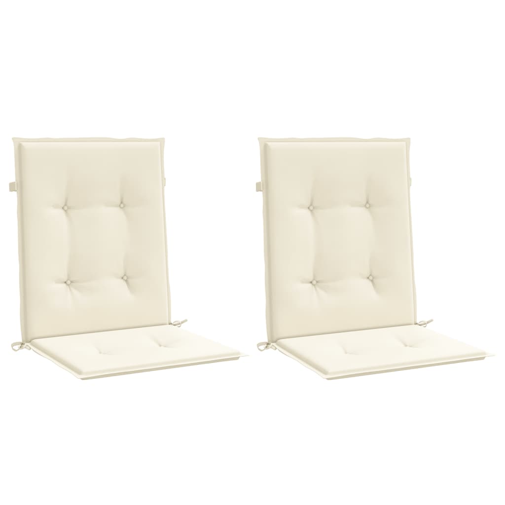 vidaXL Perne cu spătar mic, 2 buc. crem 100x50x3 cm textil oxford vidaXL Perne cu spătar mic, 2 buc. crem 100x50x3 cm textil oxford