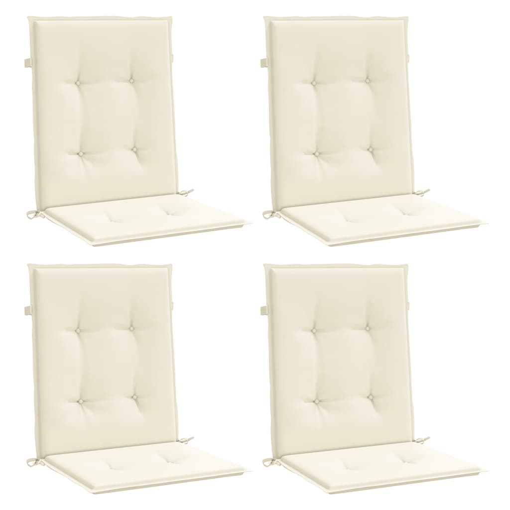 vidaXL Perne cu spătar mic, 4 buc. crem 100x50x3 cm textil oxford vidaXL Perne cu spătar mic, 4 buc. crem 100x50x3 cm textil oxford