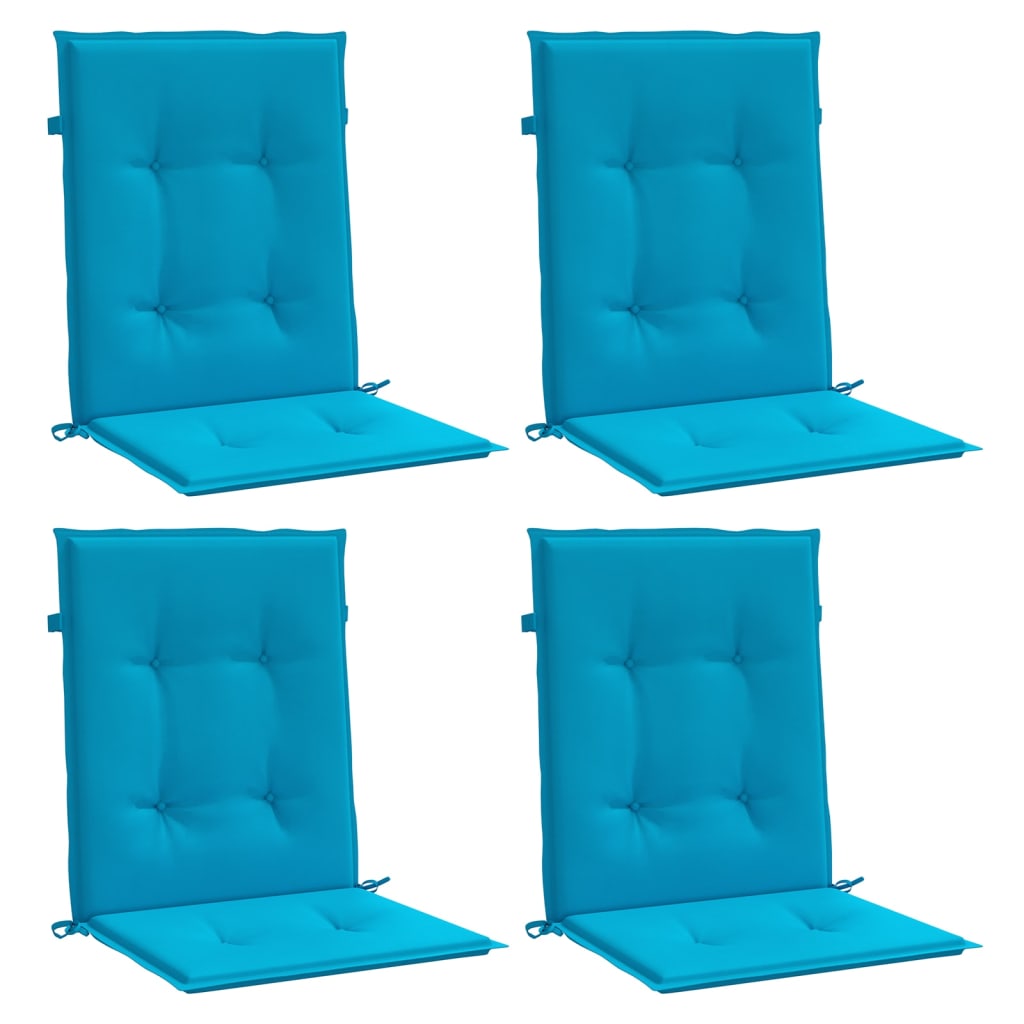vidaXL Perne cu spătar mic, 4 buc. albastru 100x50x3 cm textil oxford vidaXL Perne cu spătar mic, 4 buc. albastru 100x50x3 cm textil oxford