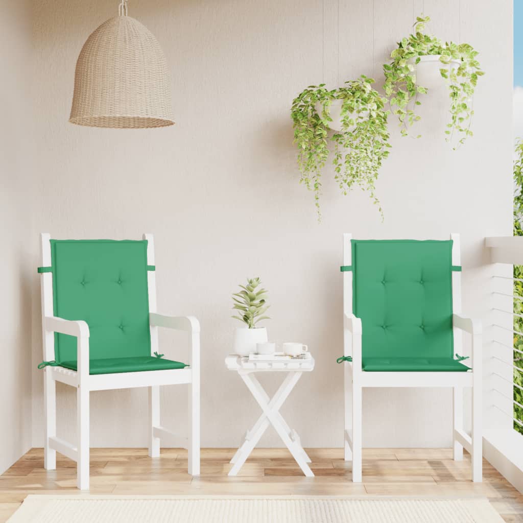 vidaXL Perne cu spătar mic, 2 buc. verde 100x50x3 cm textil oxford vidaXL Perne cu spătar mic, 2 buc. verde 100x50x3 cm textil oxford