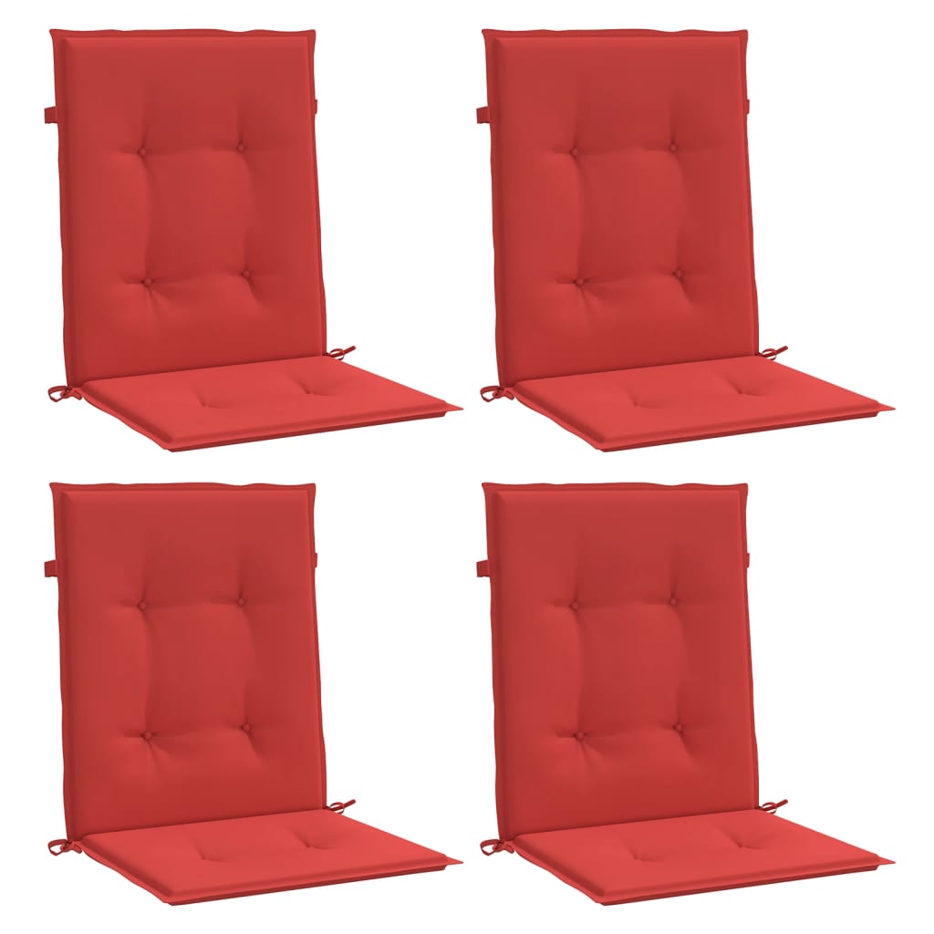 vidaXL Perne cu spătar mic, 4 buc. roșu 100x50x3 cm textil oxford vidaXL Perne cu spătar mic, 4 buc. roșu 100x50x3 cm textil oxford
