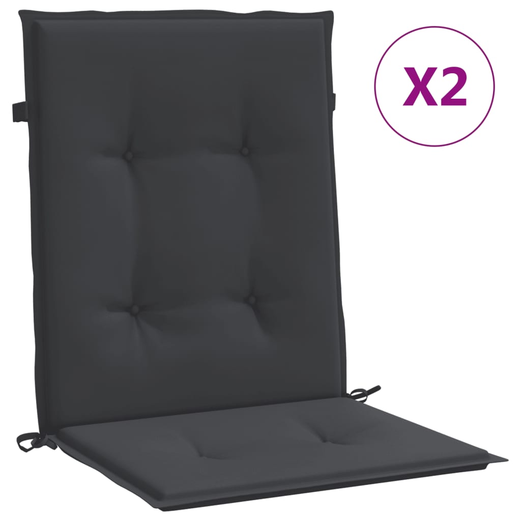 vidaXL Perne cu spătar mic, 2 buc. negru 100x50x3 cm textil oxford vidaXL Perne cu spătar mic, 2 buc. negru 100x50x3 cm textil oxford