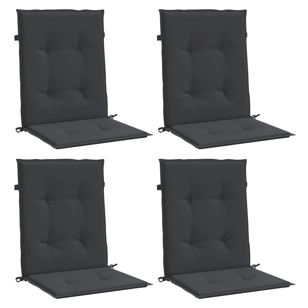 vidaXL Perne cu spătar mic, 4 buc. negru 100x50x3 cm textil oxford vidaXL Perne cu spătar mic, 4 buc. negru 100x50x3 cm textil oxford
