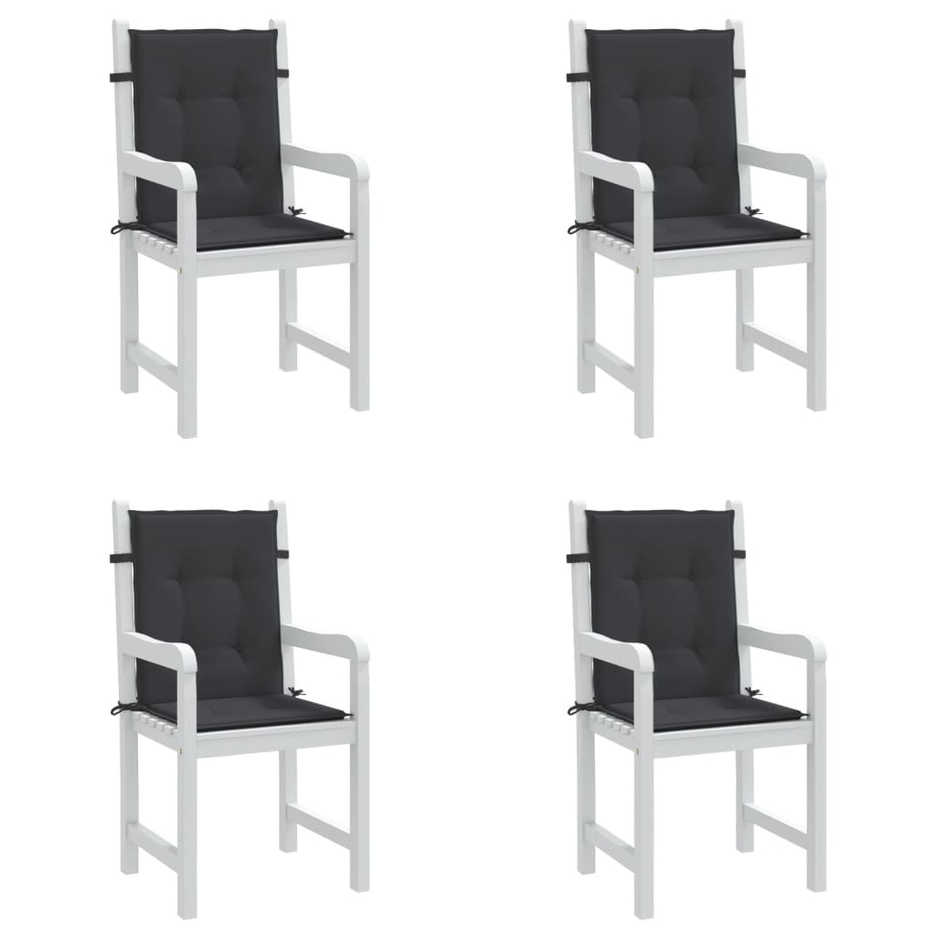 vidaXL Perne cu spătar mic, 4 buc. negru 100x50x3 cm textil oxford vidaXL Perne cu spătar mic, 4 buc. negru 100x50x3 cm textil oxford