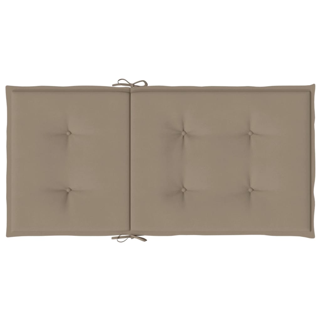 vidaXL Perne cu spătar mic, 4 buc. gri taupe 100x50x3 cm textil oxford