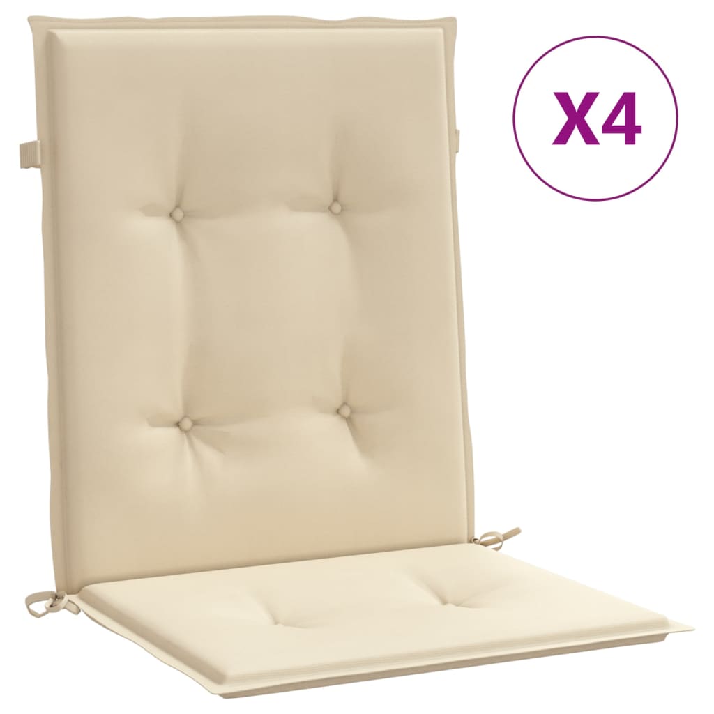 vidaXL Perne cu spătar mic, 4 buc. bej 100x50x3 cm textil oxford vidaXL Perne cu spătar mic, 4 buc. bej 100x50x3 cm textil oxford