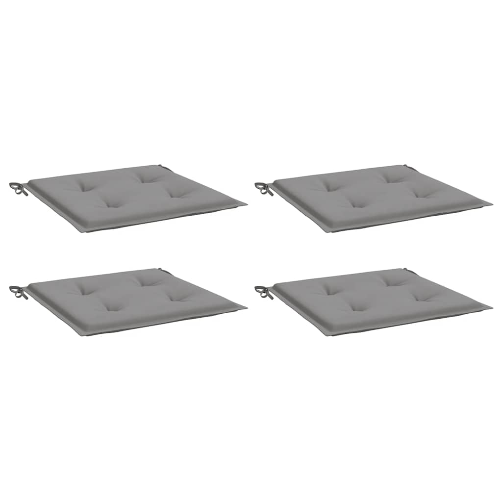 vidaXL Perne scaune grădină 4 buc. gri 40x40x4 cm țesătură Oxford